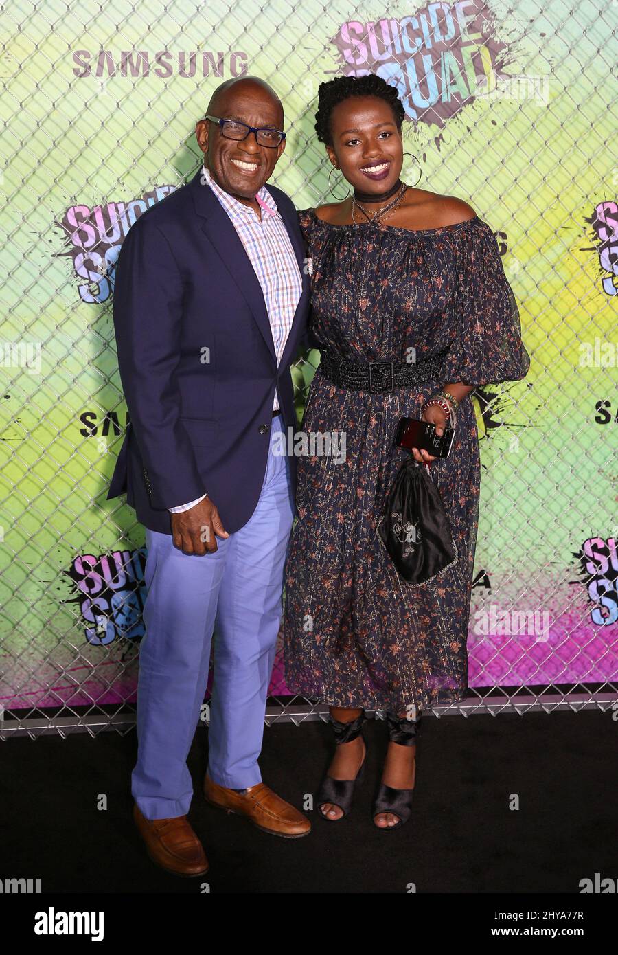 Al Roker und Leila Roker bei der Weltpremiere „Suicide Squad“ im Beacon Theatre Stockfoto