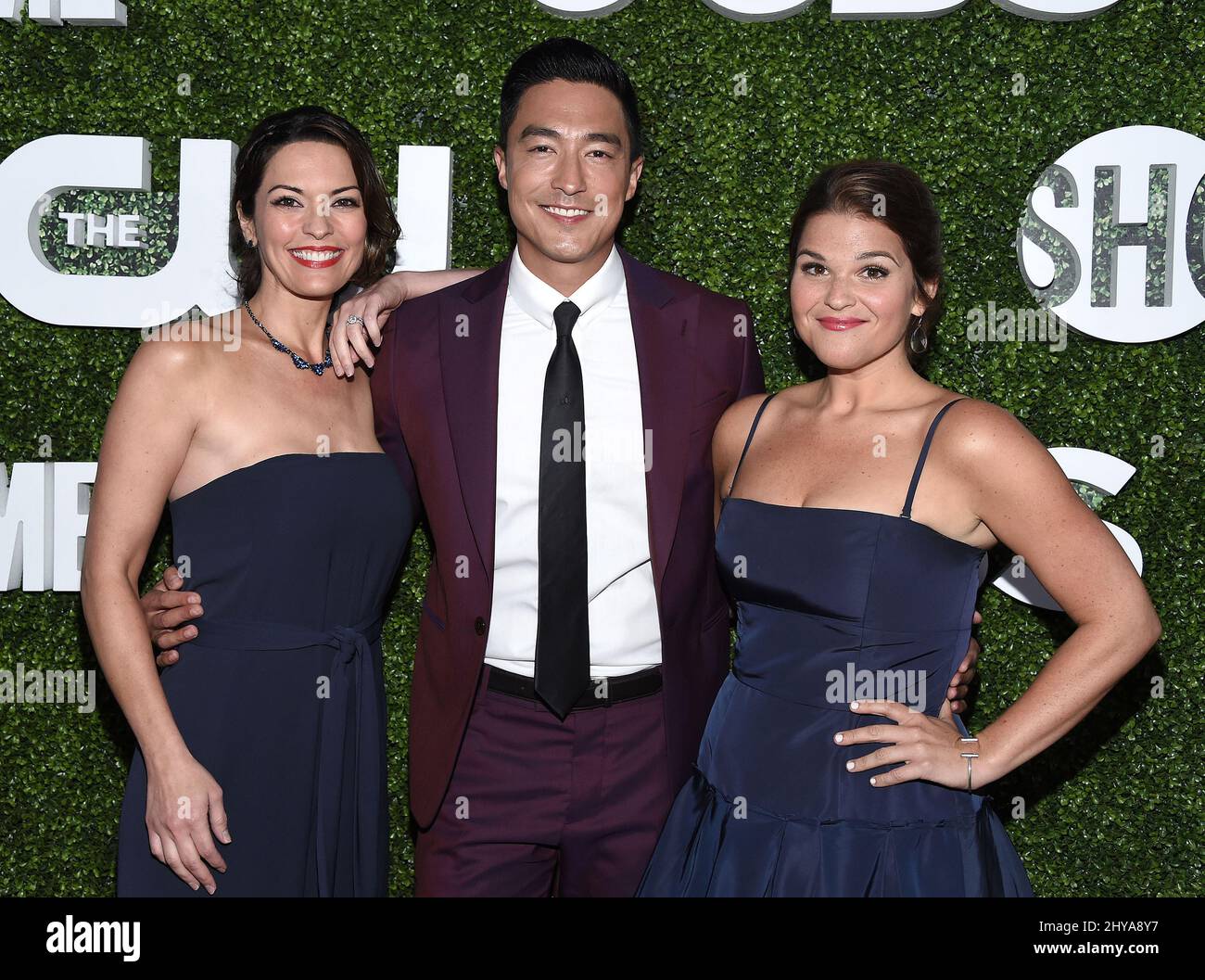 Alana de la Garza, Daniel Henney und Annie Funke treffen am Mittwoch, den 10. August 2016, auf der Summer TCA CBS, CW, Showtime Party im Pacific Design Center in West Hollywood, Kalifornien, ein. Stockfoto