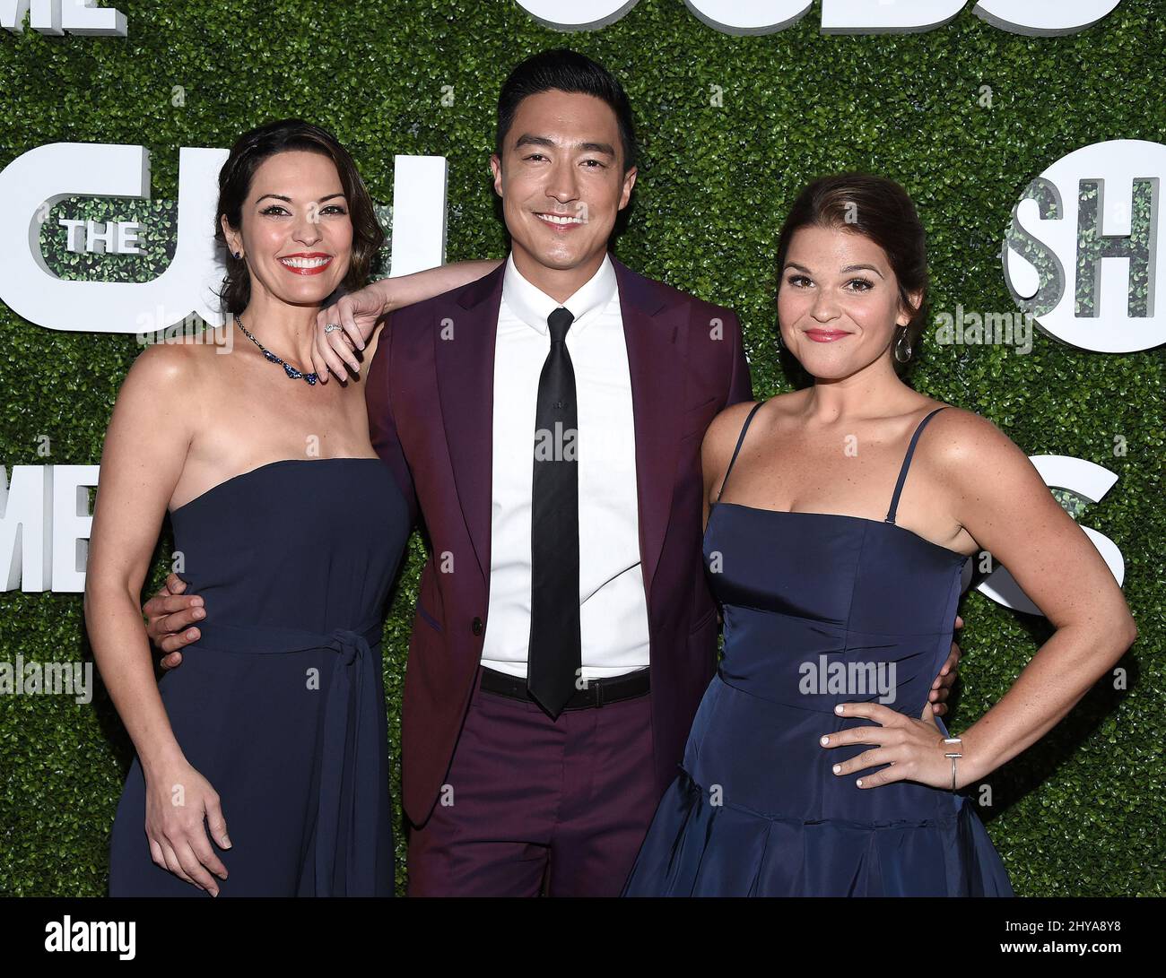 Alana de la Garza, Daniel Henney und Annie Funke treffen am Mittwoch, den 10. August 2016, auf der Summer TCA CBS, CW, Showtime Party im Pacific Design Center in West Hollywood, Kalifornien, ein. Stockfoto