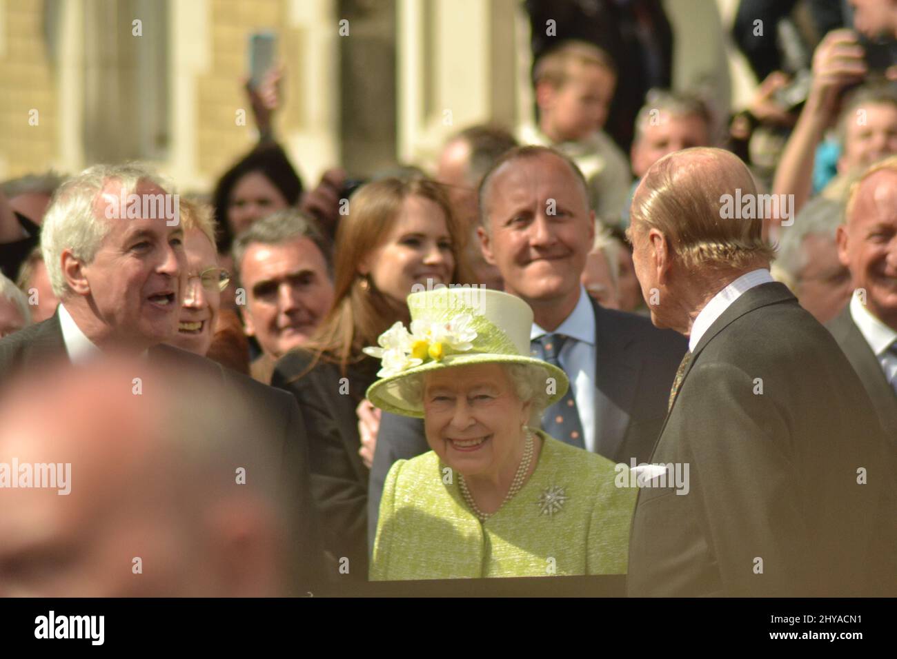 Elizabeth II. Und Prinz Philip an ihrem 90.. Geburtstag Stockfoto