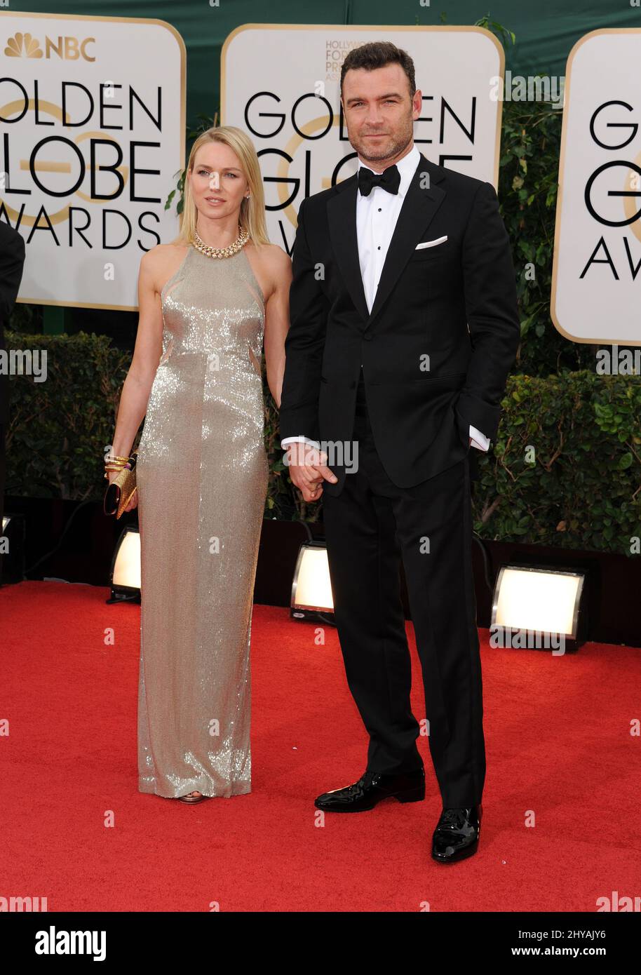 Naomi Watts und Liev Schreiber haben ihre Trennung angekündigt. 12. Januar 2014 Beverly Hills, Ca. Naomi Watts & Liev Schreiber 71. Annual Golden Globe Awards - Ankunft im Beverly Hilton Hotel. Stockfoto