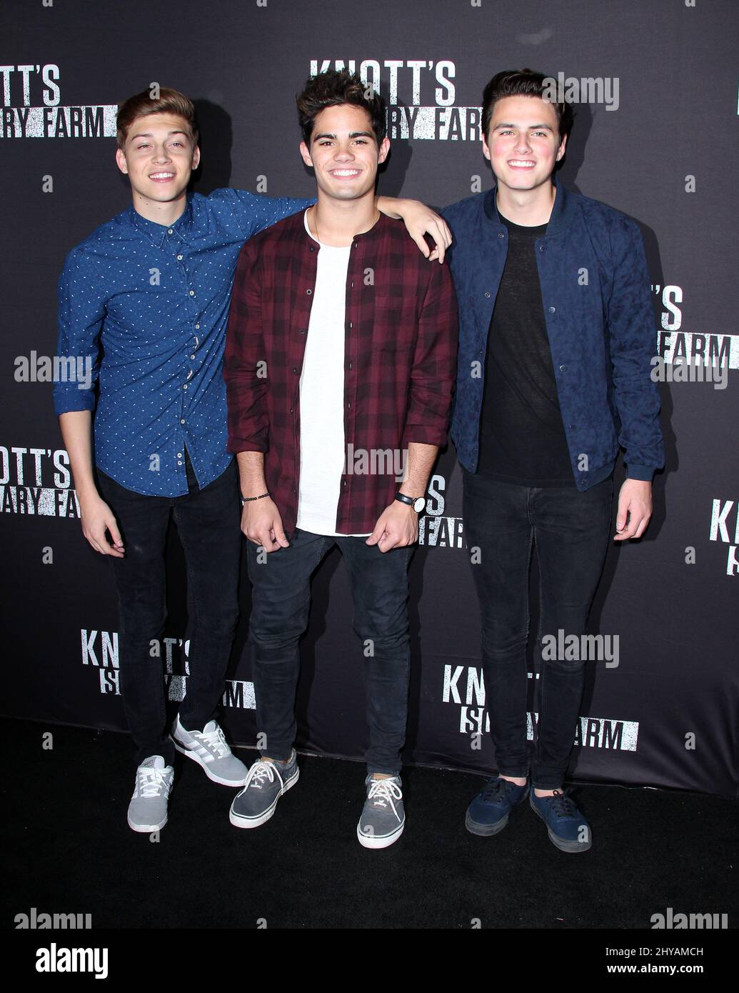 Für immer im Kopf bei der Ankunft für Knott's Scary Farm's 2016 Black Carpet Event in Knott's Berry Farm, Los Angeles, 30. 2016. September. Stockfoto