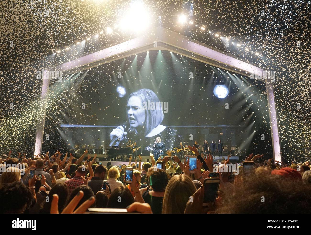 Adele konzertiert in der Bridgestone Arena, Nashville Stockfoto