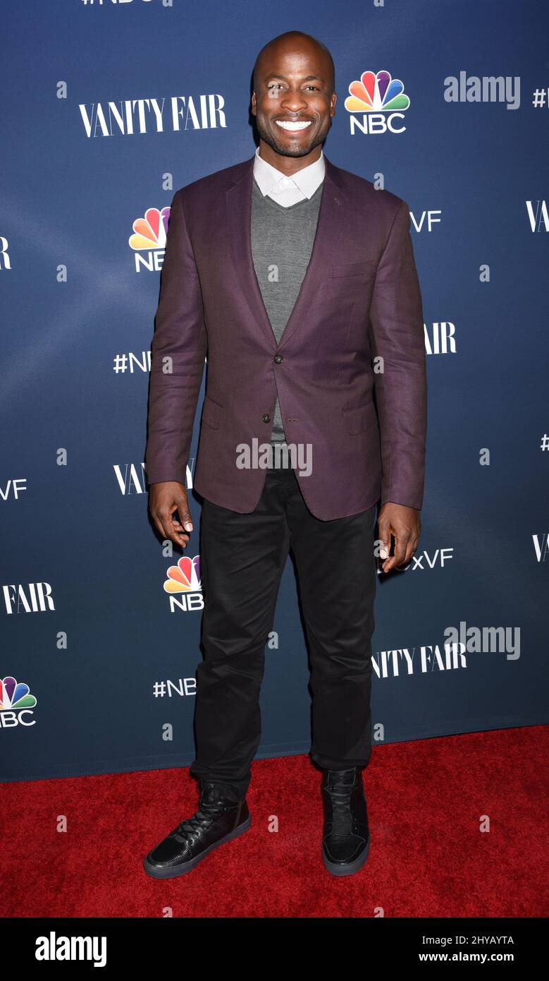 Akbar Gbajabiamila kommt auf der NBC und Vanity Fair stoßen auf die TV-Saison 2016-2017 in Neuehouse Hollywood an Stockfoto