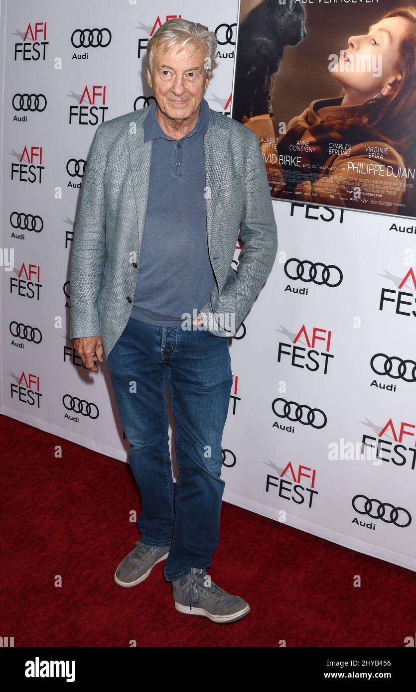 Paul Verhoeven bei der Vorführung von 'Elle' auf dem AFI Fest 2016 in Los Angeles Stockfoto