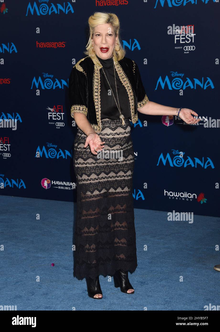 Tori Spelling bei der Premiere von „Moana“ in Los Angeles Stockfoto