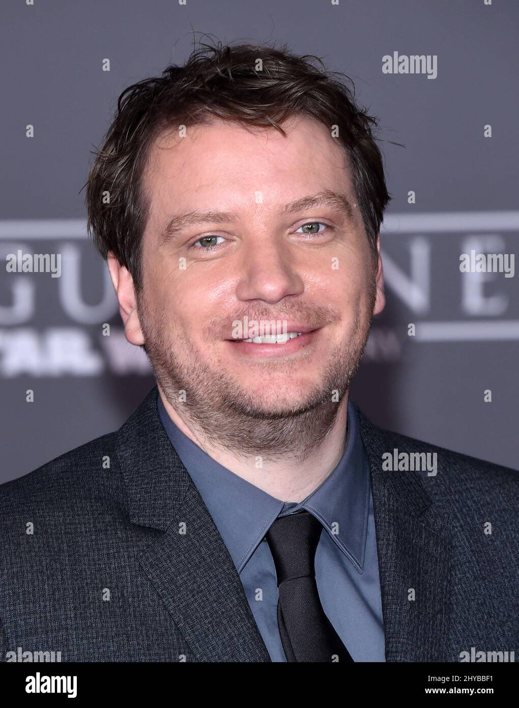 Gareth Edwards bei Lucasfilms Weltpremiere „Rogue One: A Star Wars Story“ im Pantages Theatre in Los Angeles, USA. Stockfoto