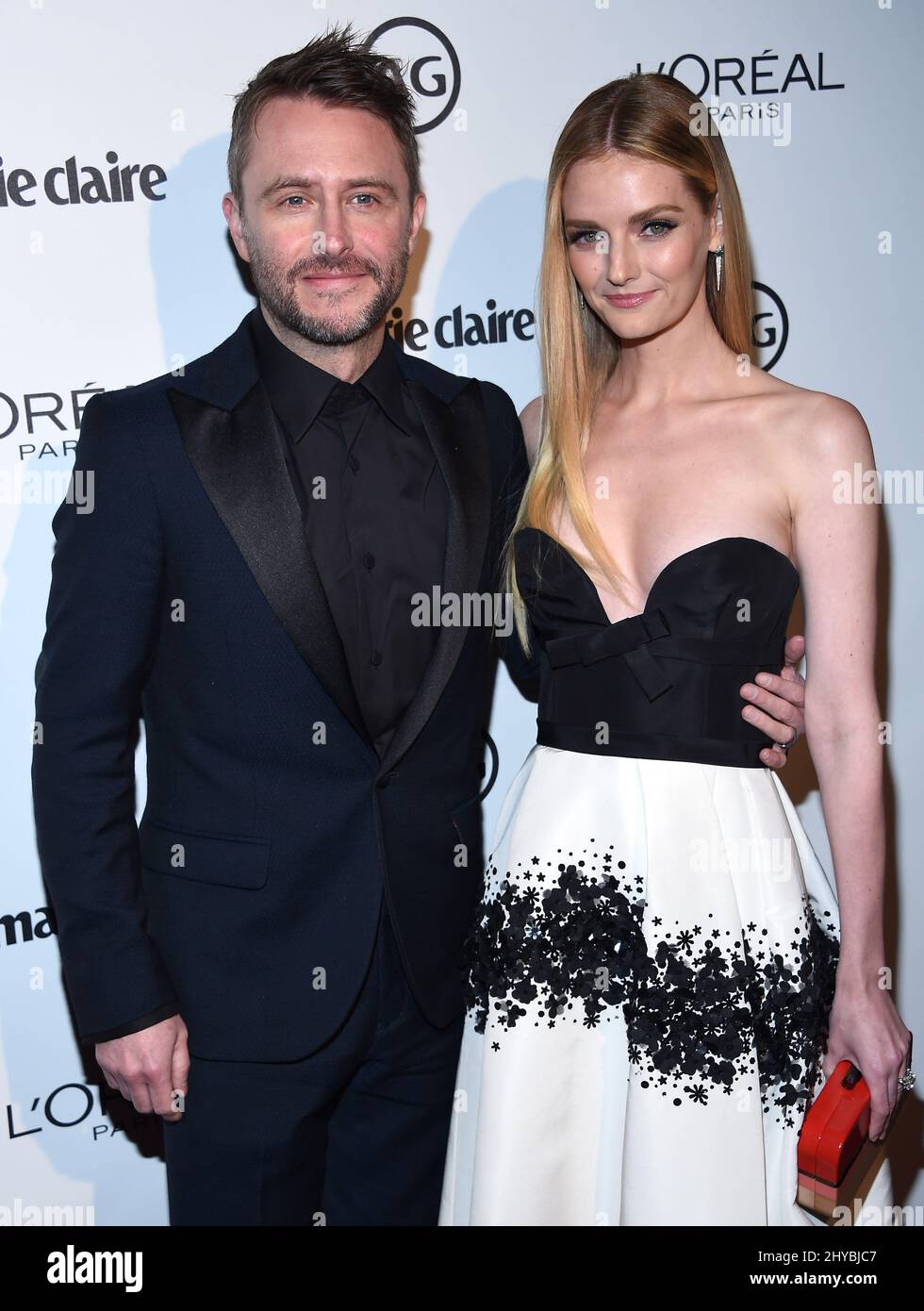 Chris Hardwick und Lydia Hearst nehmen an der jährlichen Image Makers-Veranstaltung 2. von Marie Claire im Catch LA Teil Stockfoto