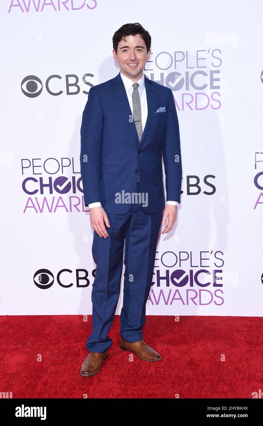 Matt Cook nimmt an den People's Choice Awards 2017 im Microsoft Theater L.A. Teil Live in LSO Angeles, USA Stockfoto
