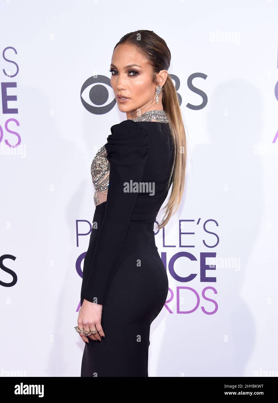 Jennifer Lopez nimmt an den People's Choice Awards 2017 im Microsoft Theater L.A. Teil Live in LSO Angeles, USA Stockfoto