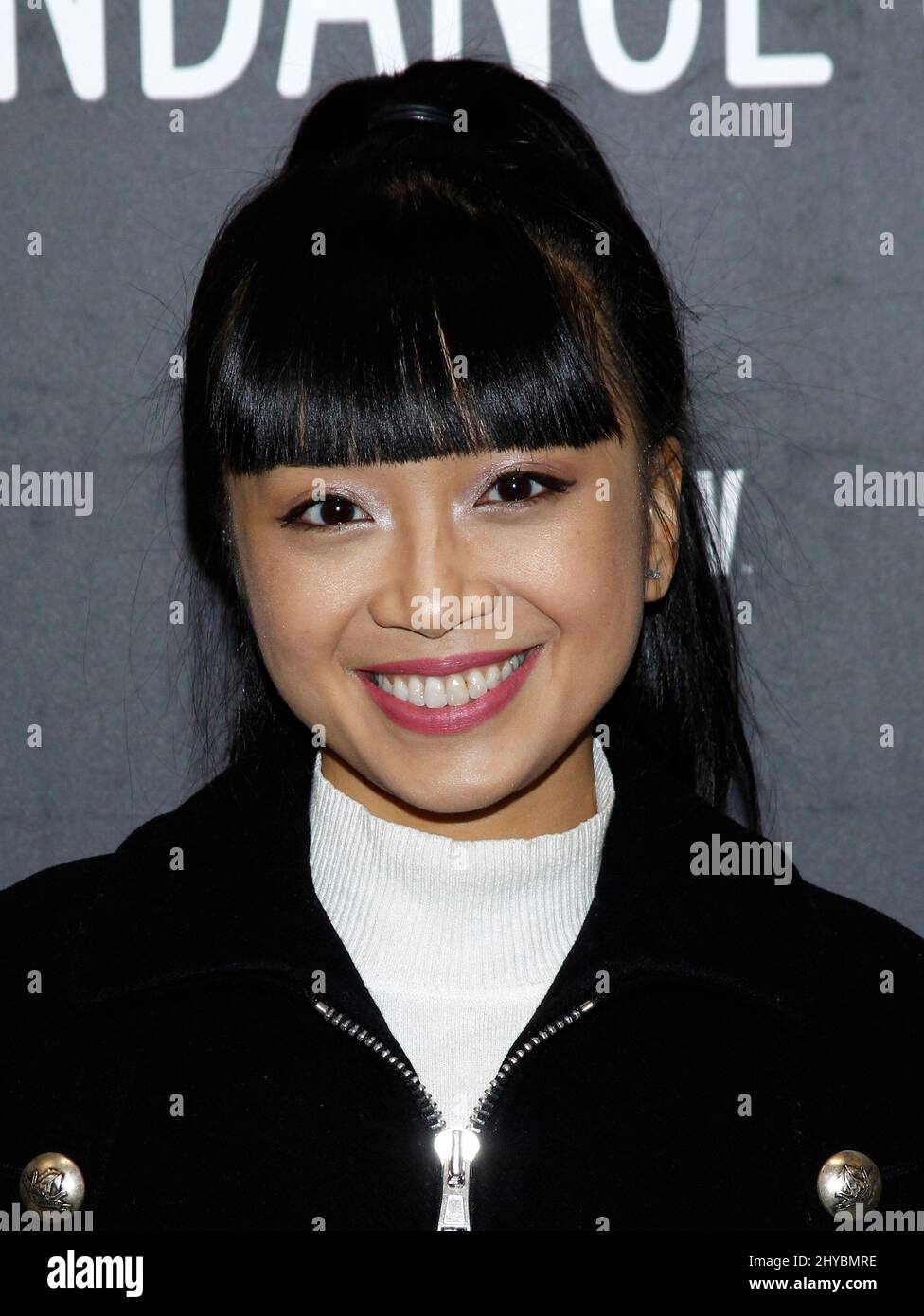 Cynthy Wu nimmt an der Premiere „Before I Fall“ beim Sundance Film Festival 2017 im Eccles Theatre Teil Stockfoto