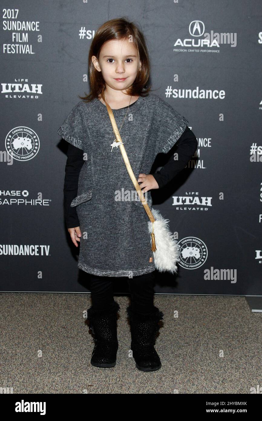 Piper Blair nimmt an der Premiere von „Mudbound“ beim Sundance Film Festival 2017 im Eccles Theatre Teil Stockfoto