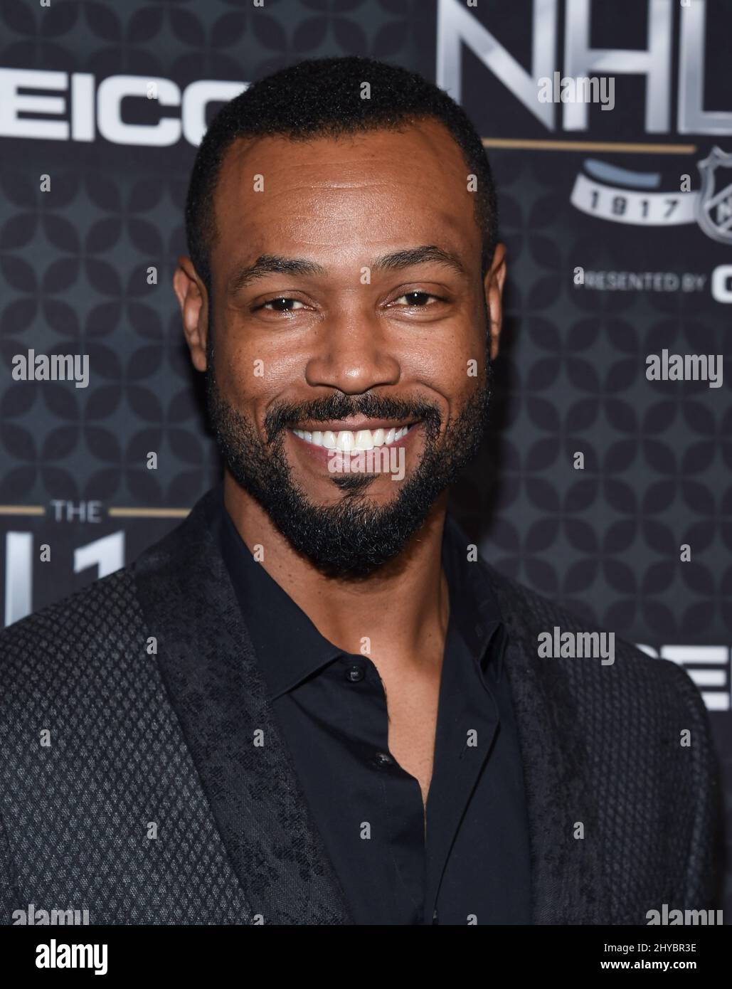 Isaiah Mustafa bei der NHL 100 Gala im Microsoft Theater. Stockfoto