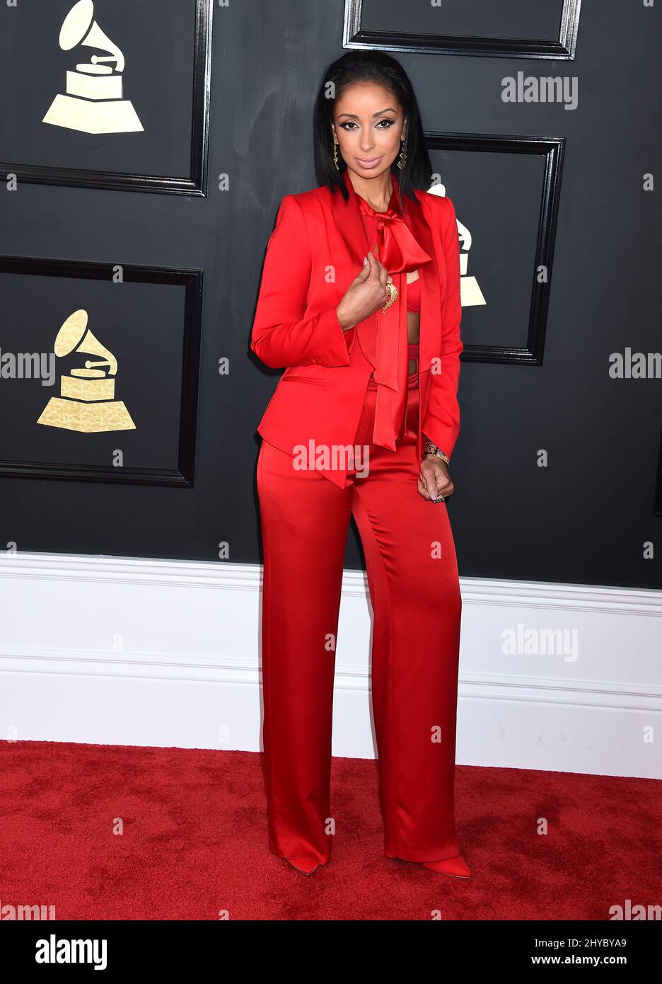 Mya nimmt an den Annual Grammy Awards 59. in Los Angeles Teil Stockfoto