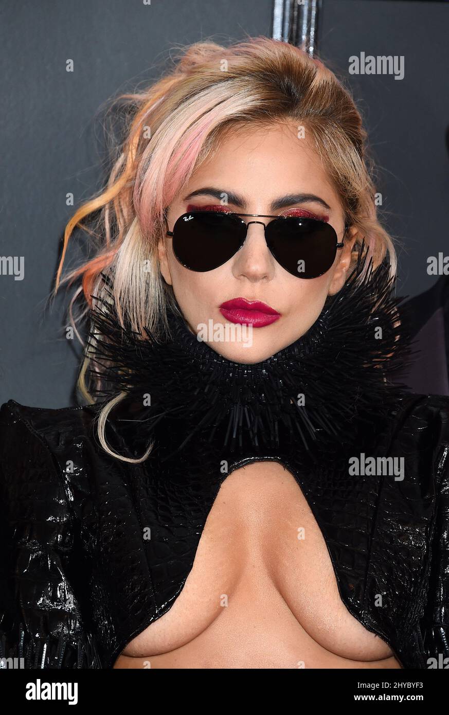 Lady Gaga nimmt an den Annual Grammy Awards 59. in Los Angeles Teil Stockfoto