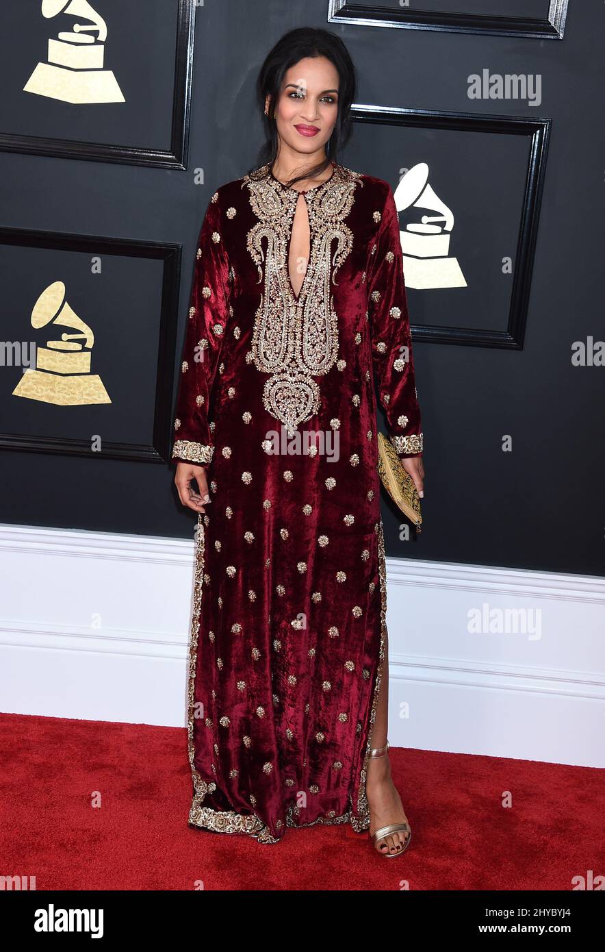 Anoushka Shankar nimmt an den Annual Grammy Awards 59. in Los Angeles Teil Stockfoto