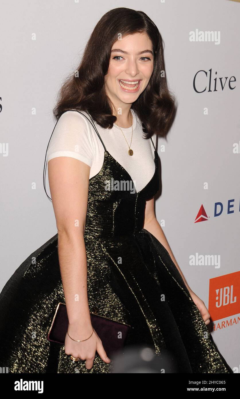 Lord nimmt an der Pre-GRAMMY Gala 2017 Teil und begrüßt die Industrie-Ikonen, die von Clive Davis im Beverly Hilton Hotel präsentiert wird Stockfoto