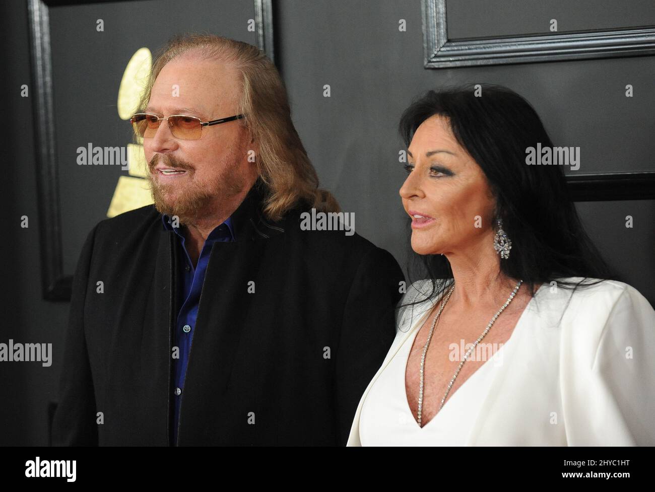 Barry Gibb nimmt an den Grammy Awards 59. in Los Angeles Teil Stockfoto