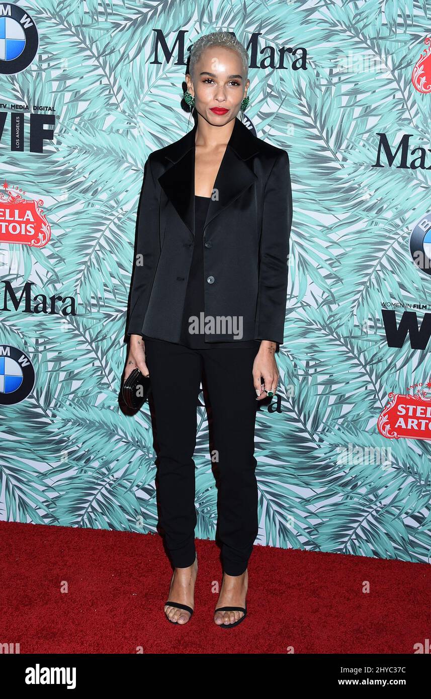 Zoe Kravitz nimmt an der zehnten jährlichen Women in Film Pre-Oscar Cocktail Party Teil, die von Max Mara und BMW auf der Nightingale Plaza in Los Angeles, USA, veranstaltet wird Stockfoto