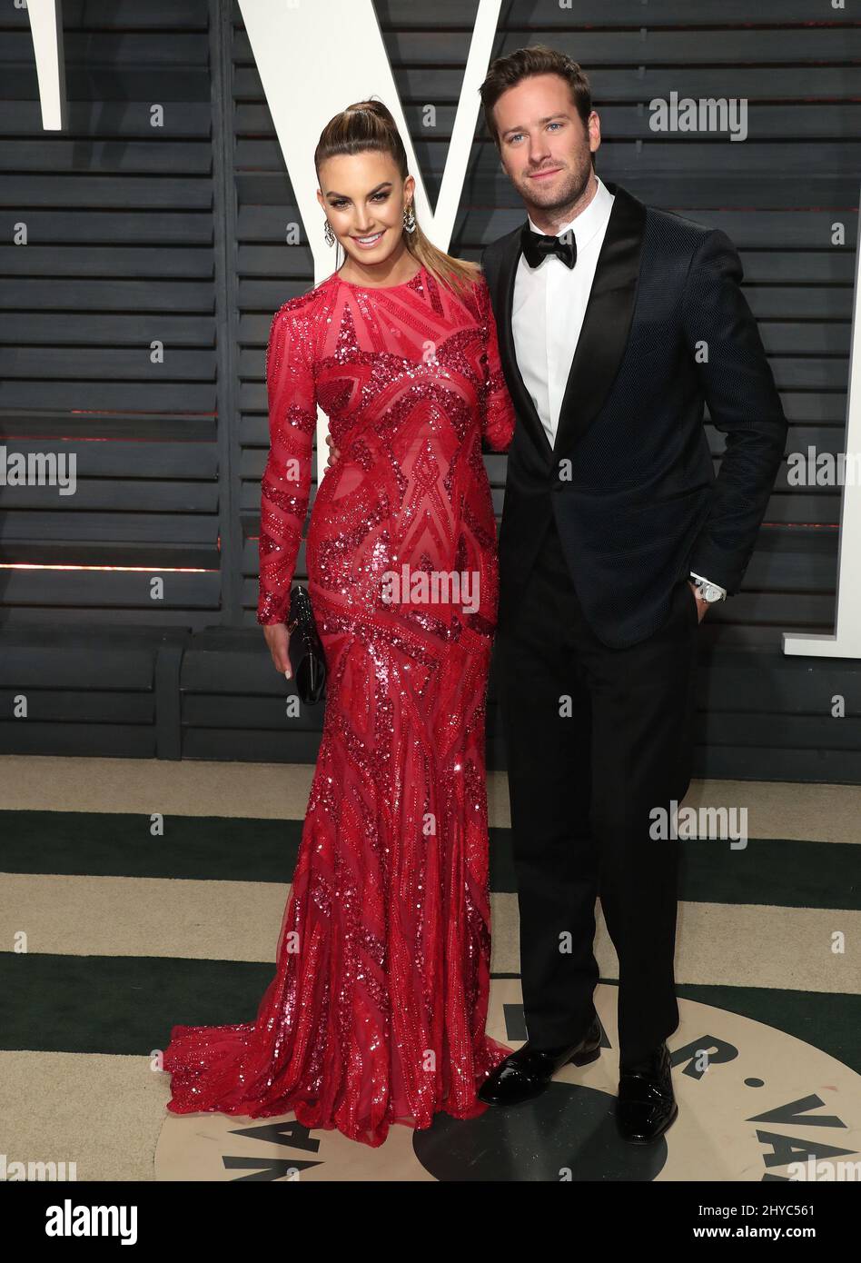 Armie Hammer, Elizabeth Chambers bei der Vanity Fair Oscar Party in