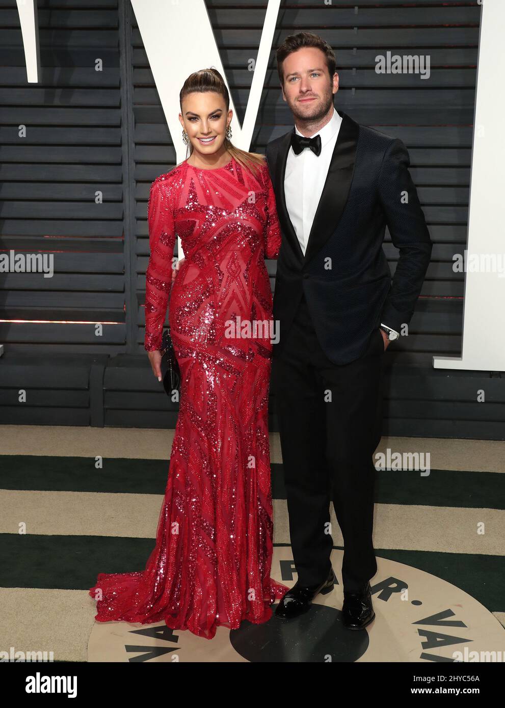 Armie Hammer, Elizabeth Chambers bei der Vanity Fair Oscar Party in