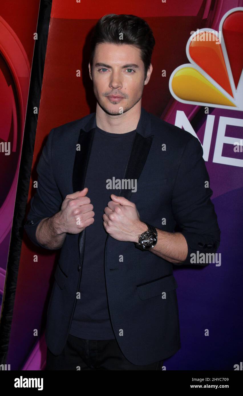 Josh Henderson beim NBC Mid Season Press Day in New York Stockfoto