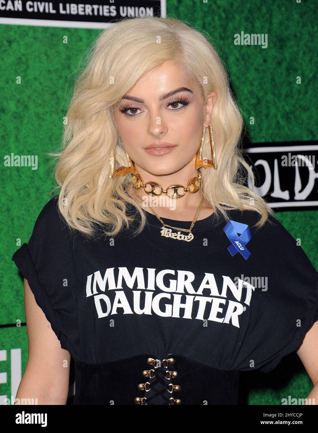Bebe Rexha bei der Ankunft im Zedd präsentiert ACLU Benefizkonzert im Stapler Center Stockfoto