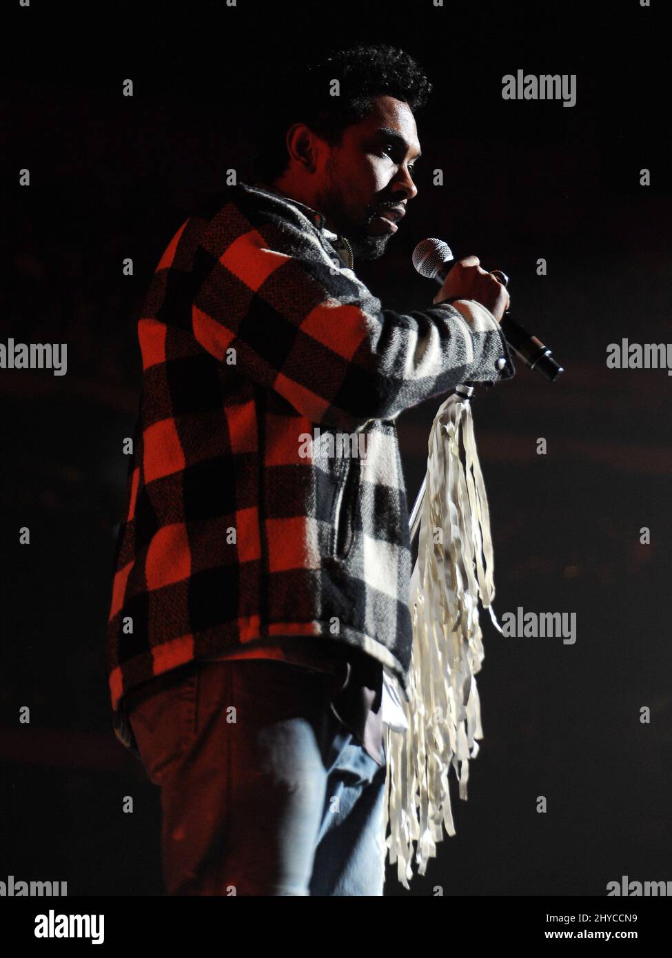 Miguel, der am Zedd teilnimmt, präsentiert ein ACLU-Benefizkonzert im Stapler Center Stockfoto