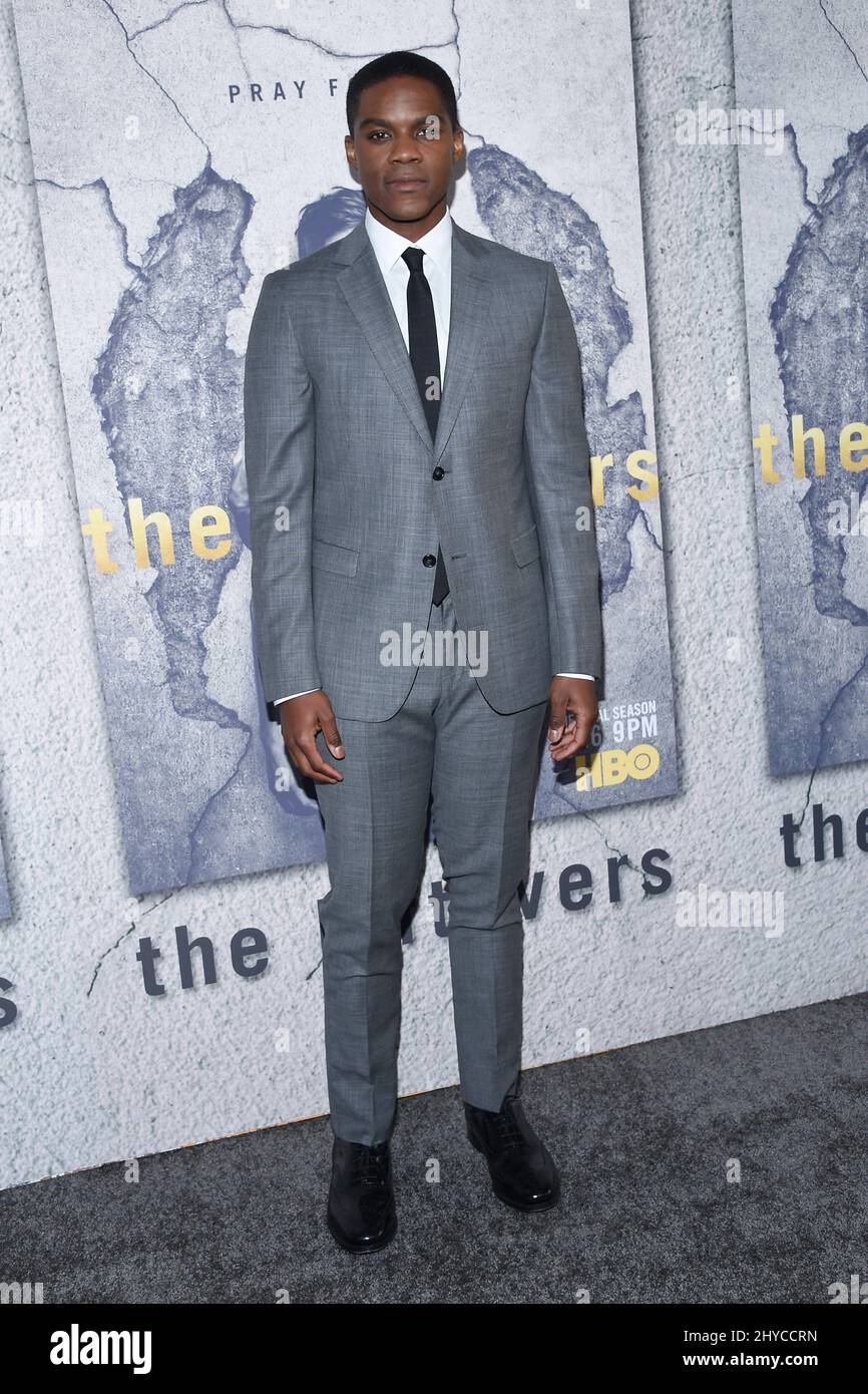 Jovan Adepo bei der Premiere der HBO-Saison 3 im Avalon. Stockfoto