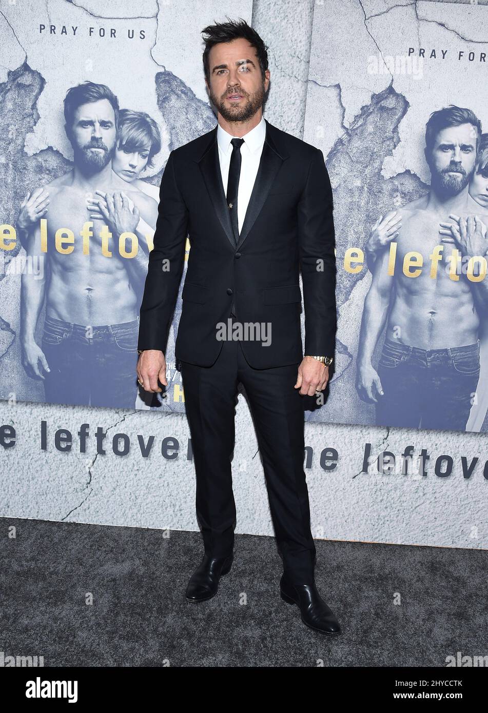 Justin Theroux bei der Premiere der HBO-Saison 3 im Avalon. Stockfoto