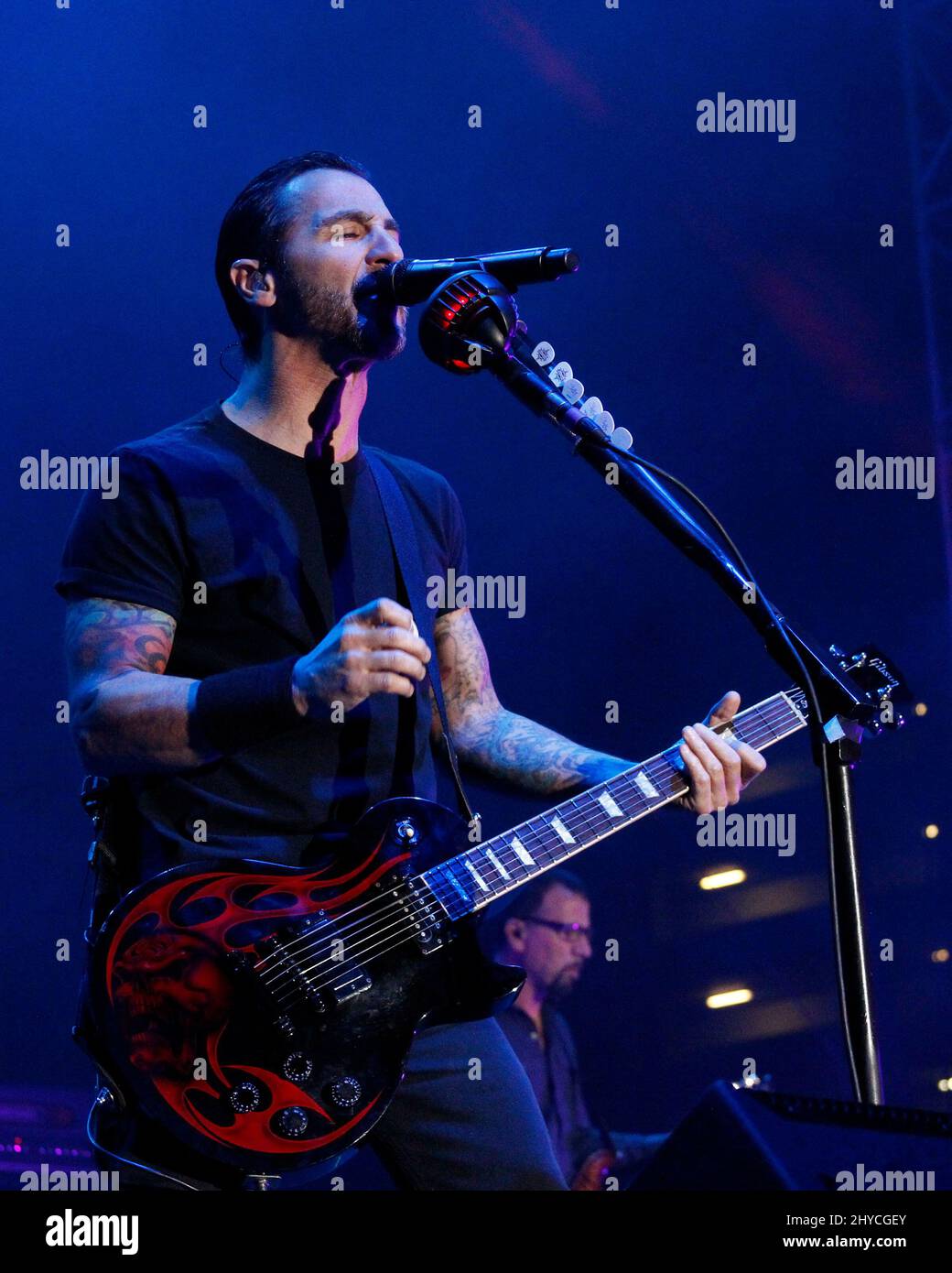 Sully Erna von Godsmack tritt beim Las Rageous Festival 2017 im Downtown Las Vegas Events Center auf Stockfoto