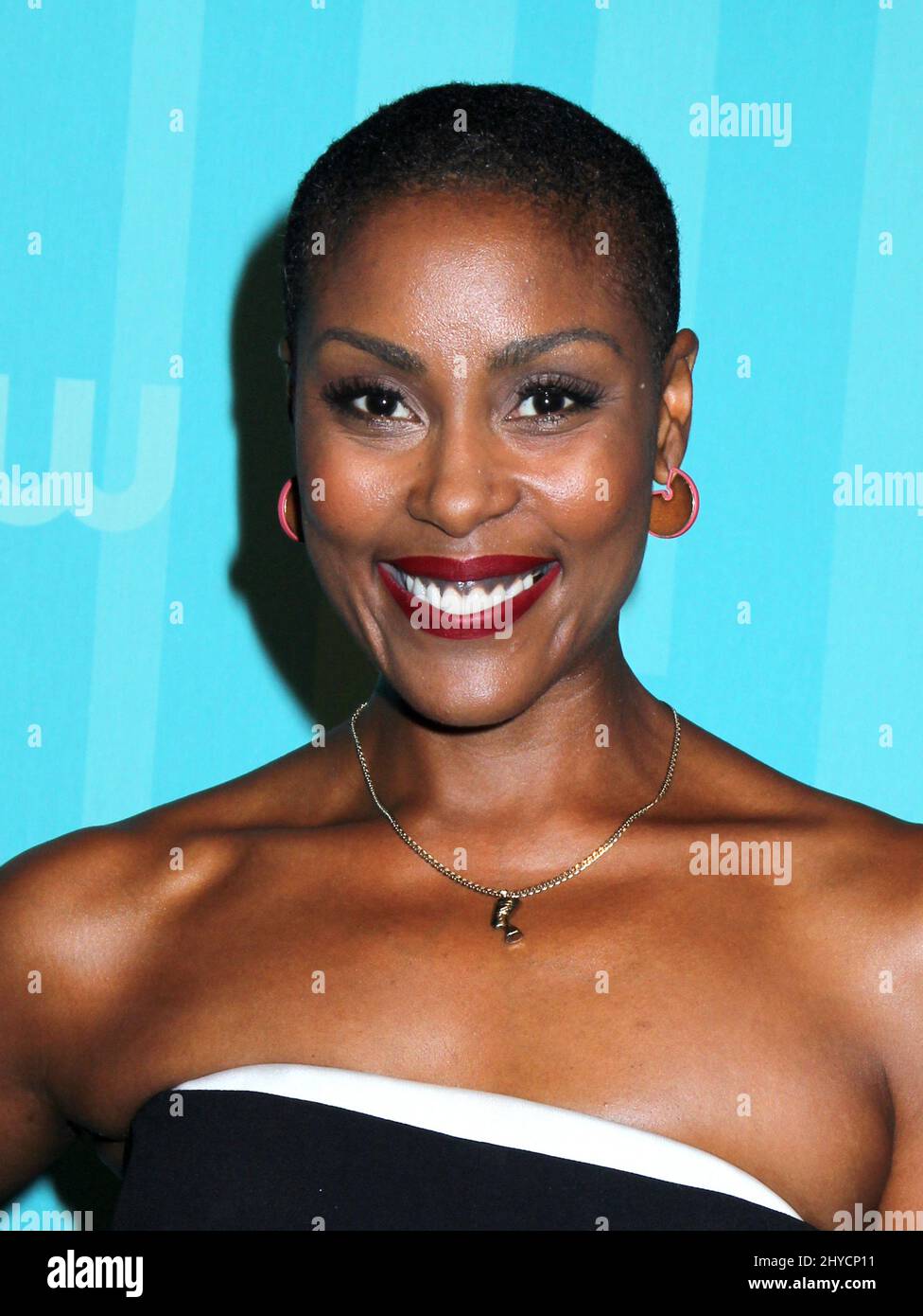 Christine Adams beim CW Network 2017 im Vorfeld in New York Stockfoto