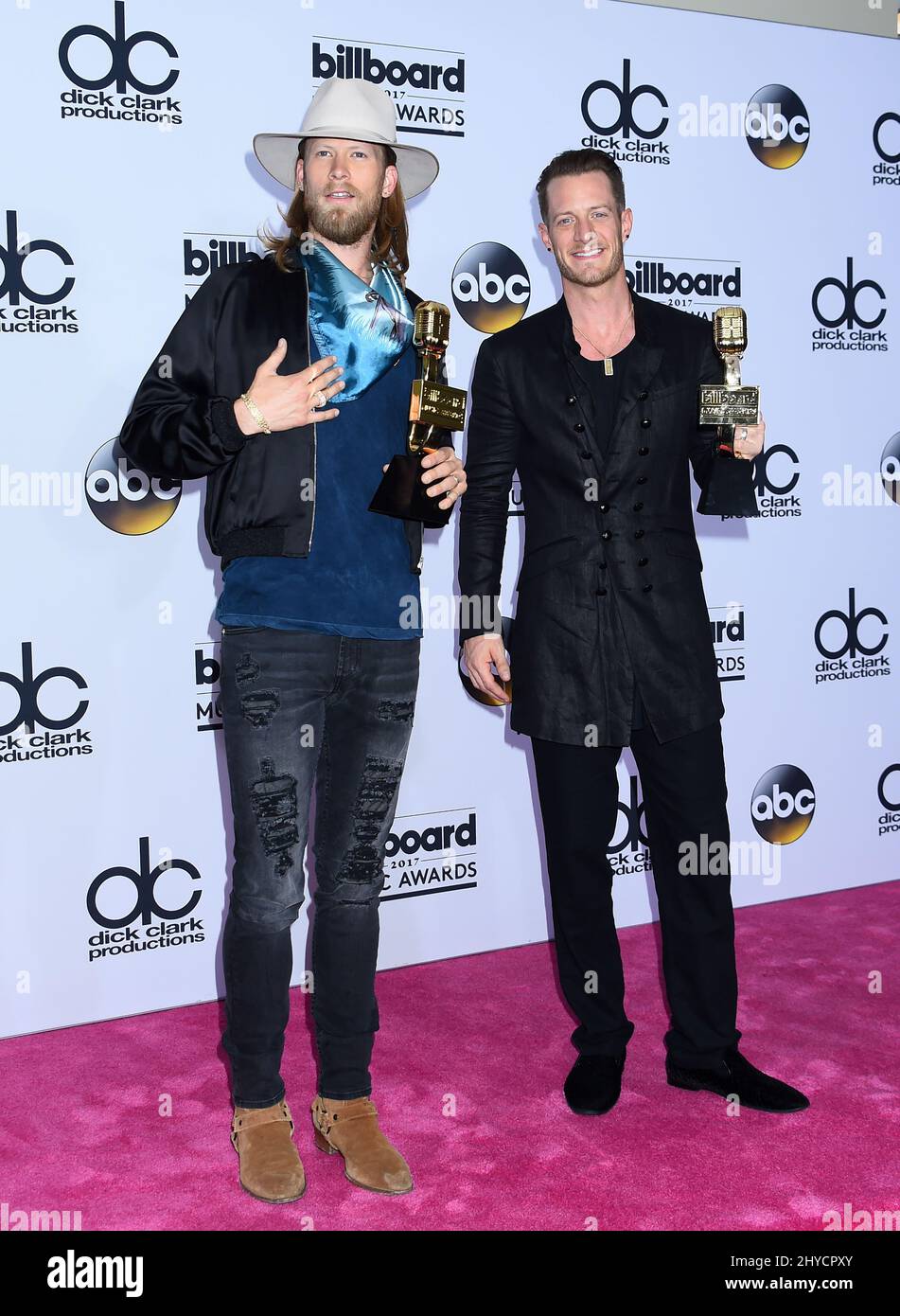 Florida Georgia Line nimmt an den Billboard Music Awards in Las Vegas Teil Stockfoto