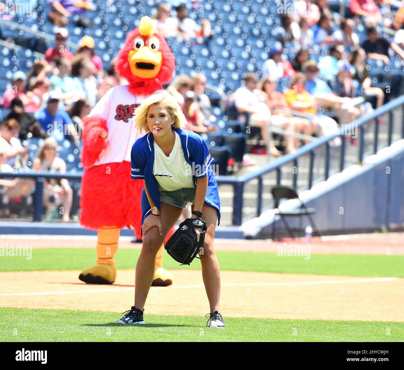 Savannah Chrisley während des jährlichen City of Hope Celebrity Softball-Spiels 27. im ersten Tennessee Park Stockfoto