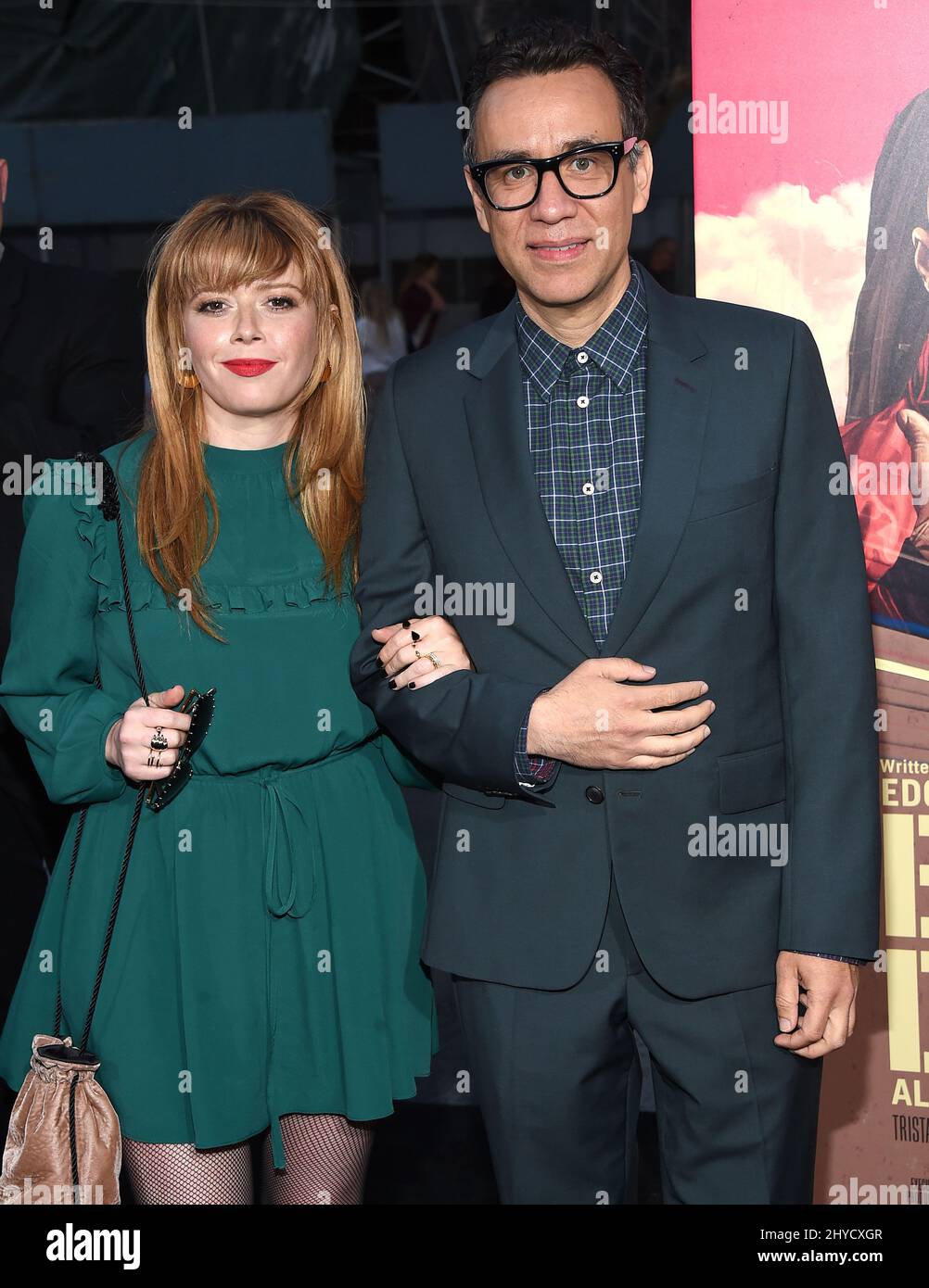Natasha Lyonne und Fred Armisen bei der Premiere von „The Baby Driver“ im Ace Hotel Downtown in Los Angeles, USA Stockfoto