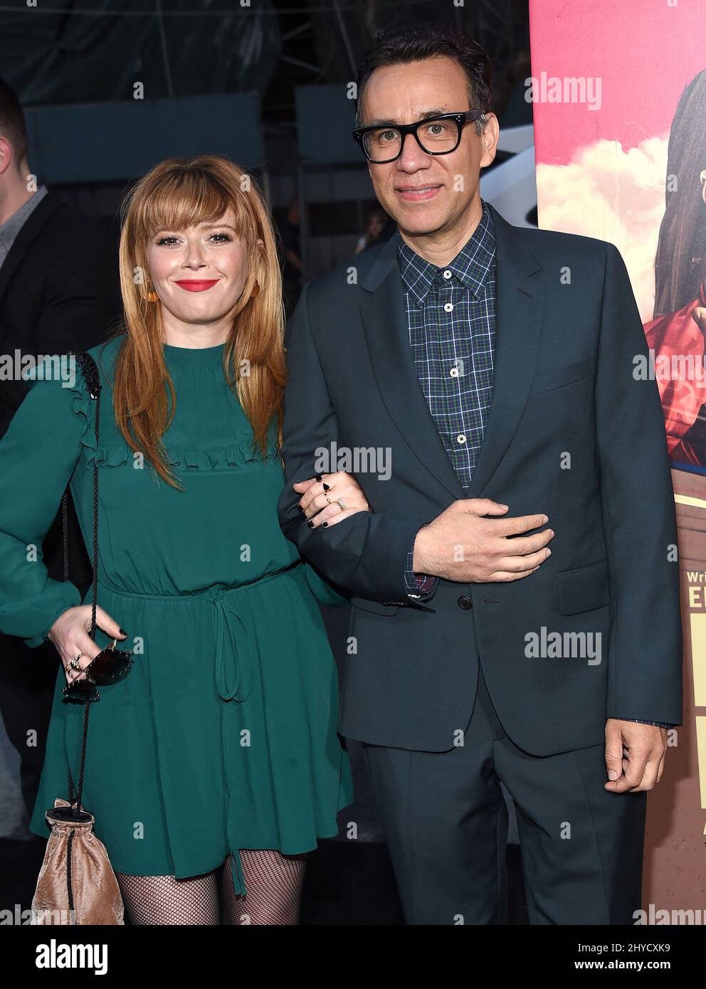 Natasha Lyonne und Fred Armisen bei der Premiere von „The Baby Driver“ im Ace Hotel Downtown in Los Angeles, USA Stockfoto