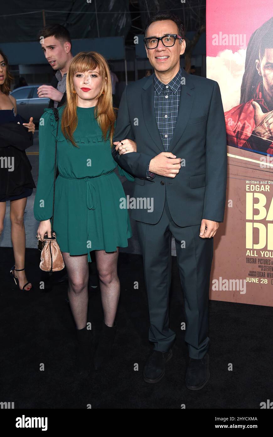 Natasha Lyonne und Fred Armisen bei der Premiere von „The Baby Driver“ im Ace Hotel Downtown in Los Angeles, USA Stockfoto