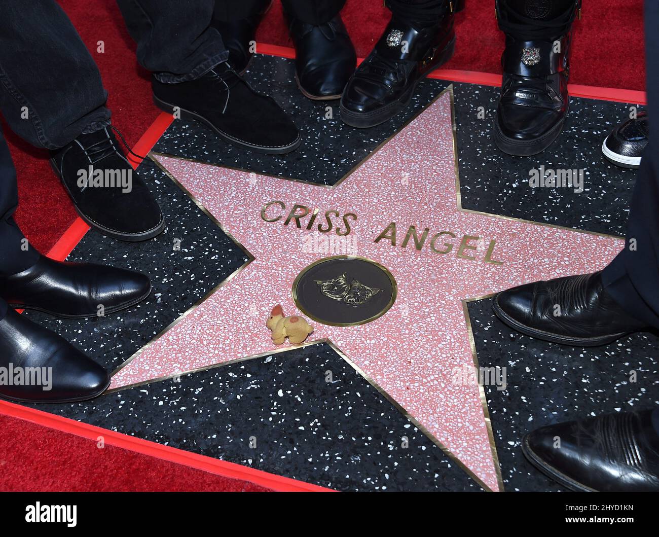 Criss Angel's Star Teilnahme an der Criss Angel Hollywood Walk of Fame Star Ceremony auf dem Hollywood Walk of Fame Stockfoto