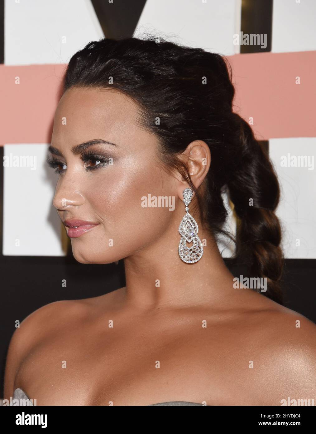 Demi Lovato bei der Premiere von Demi Lovato: Simply complicated im Fonda Theater in Los Angeles, Kalifornien Stockfoto