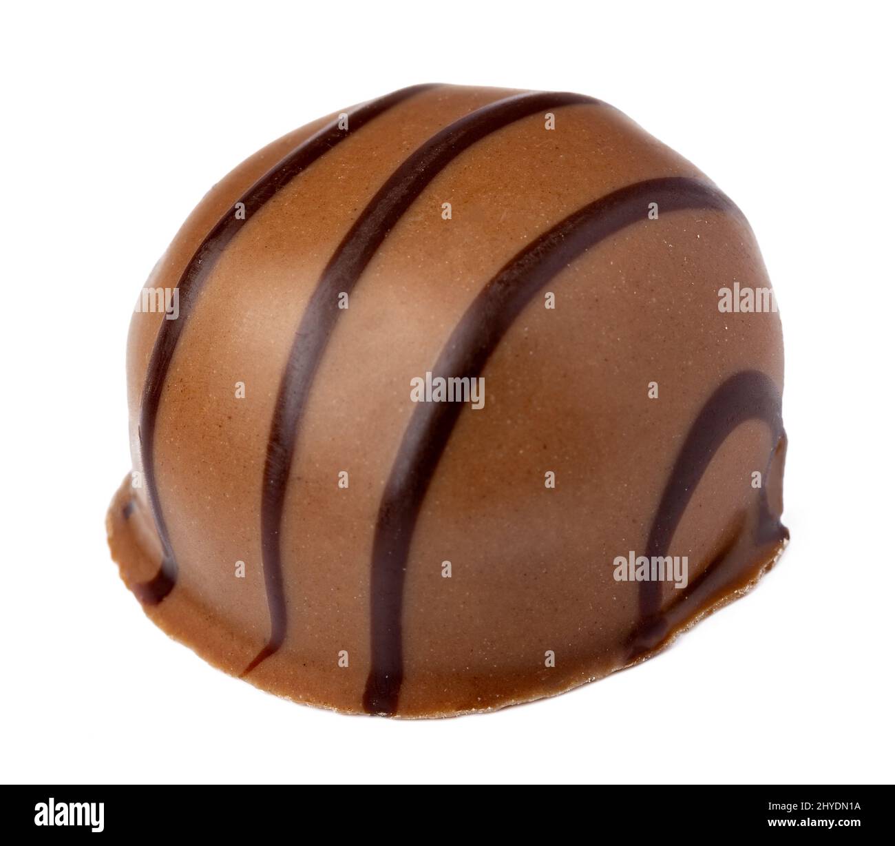 Schokolade candie isoliert auf weiß Stockfoto