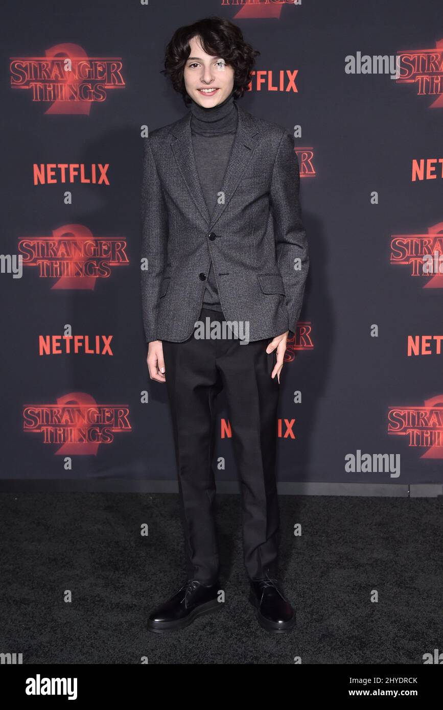 Finn Wolfhard bei Netflix's Stranger Things 2 Premiere Event Stockfoto