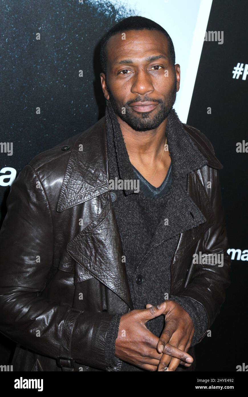 Leon Robinson bei der Roman J. Israel, Esq. Vorführung in New York im Henry R. Luce Auditorium Stockfoto