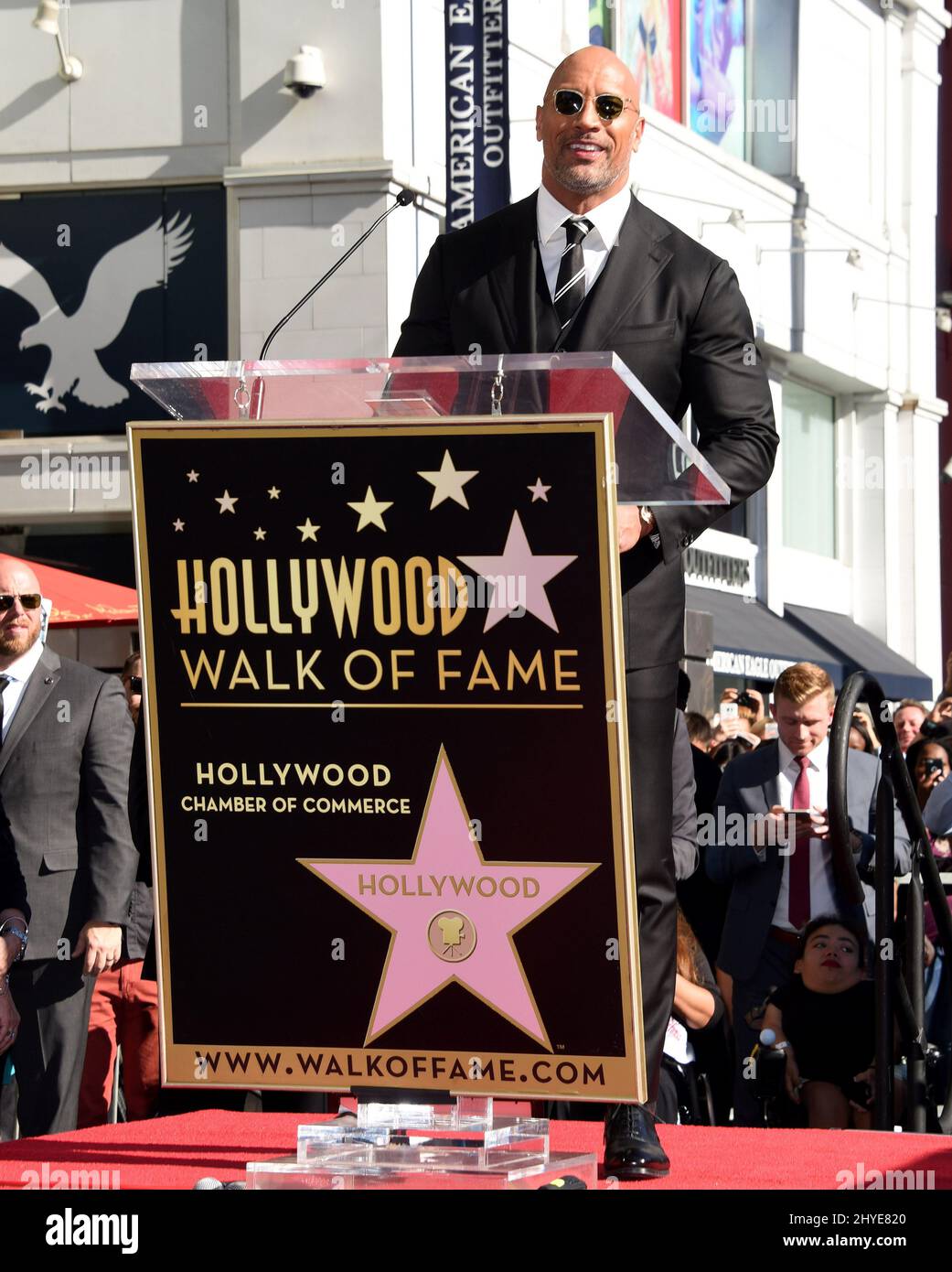 Dwayne Johnson bei der Dwayne Johnson Star Ceremony auf dem Hollywood