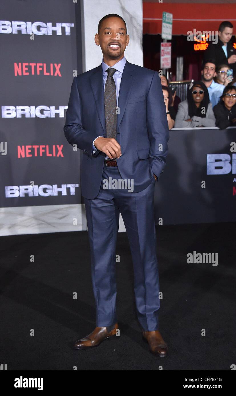 Will Smith bei der US-Premiere von „Bright“, die am 13. Dezember 2017 im Regency Village Theatre in Westwood, CA, stattfand. Stockfoto