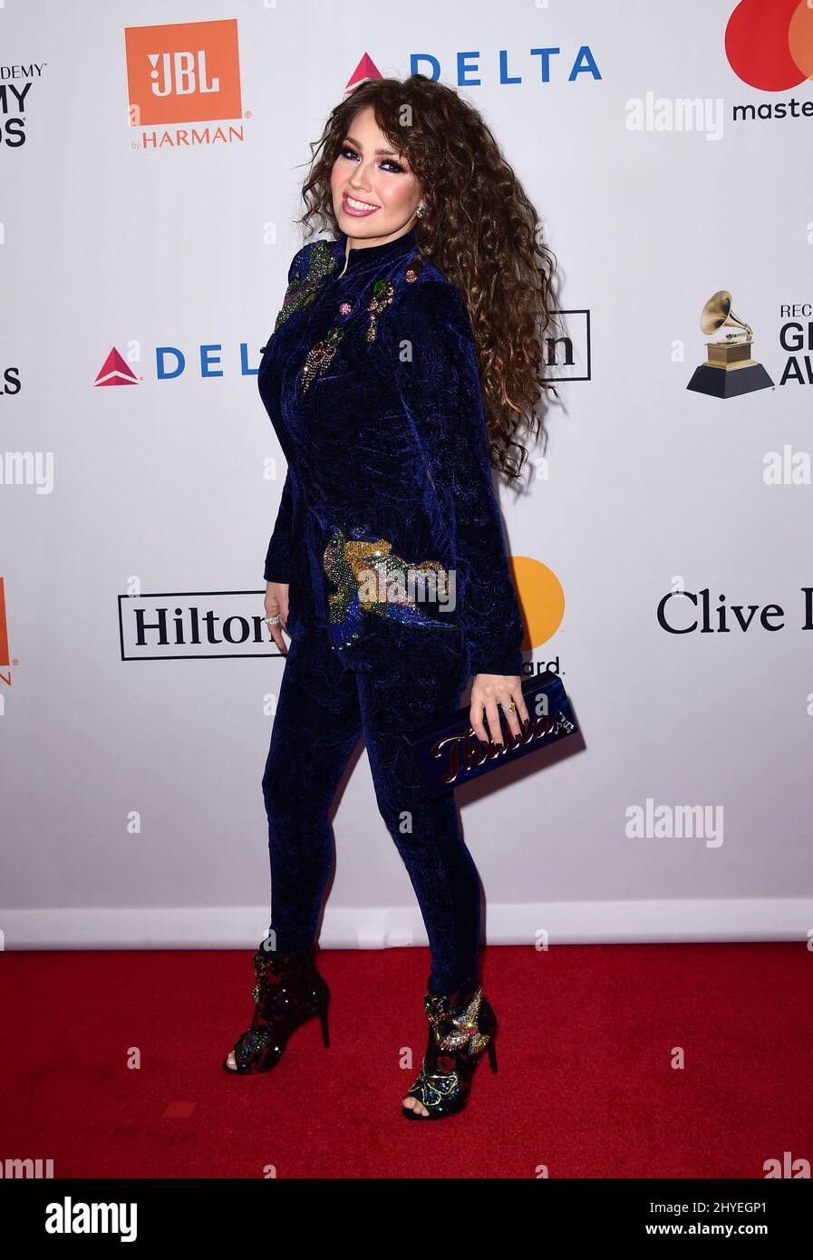 Thalia bei der Pre-Grammy Gala 2018 und Salute to Industry Icons, die am 27. Januar 2018 im Sheraton New York Times Square Hotel abgehalten wurde Stockfoto