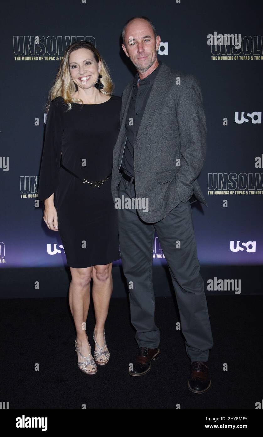 Jamie McShane von USA Networks „Unsolved: The Mordes of Tupac & the notorious B.I.G.“, die am 22. Februar 2018 in Avalon in Hollywood, CA, stattfand. Stockfoto