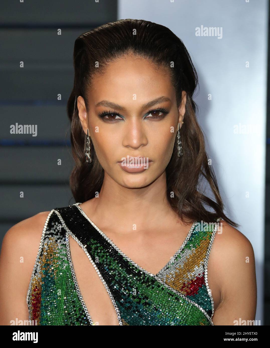 Joan Smalls auf der Vanity Fair Oscar Party 2018, die von Radhika Jones