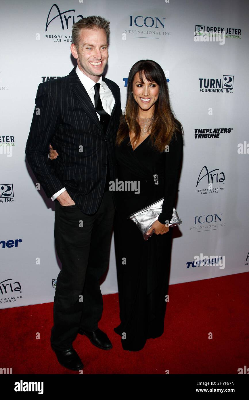 Chris Dougherty und Leeann Tweeden kommen zur Derek Jeter Celebrity Invitational Gala, die am 19. April 2018 im ARIA Resort & Casino in Las Vegas, NV, stattfindet. Stockfoto
