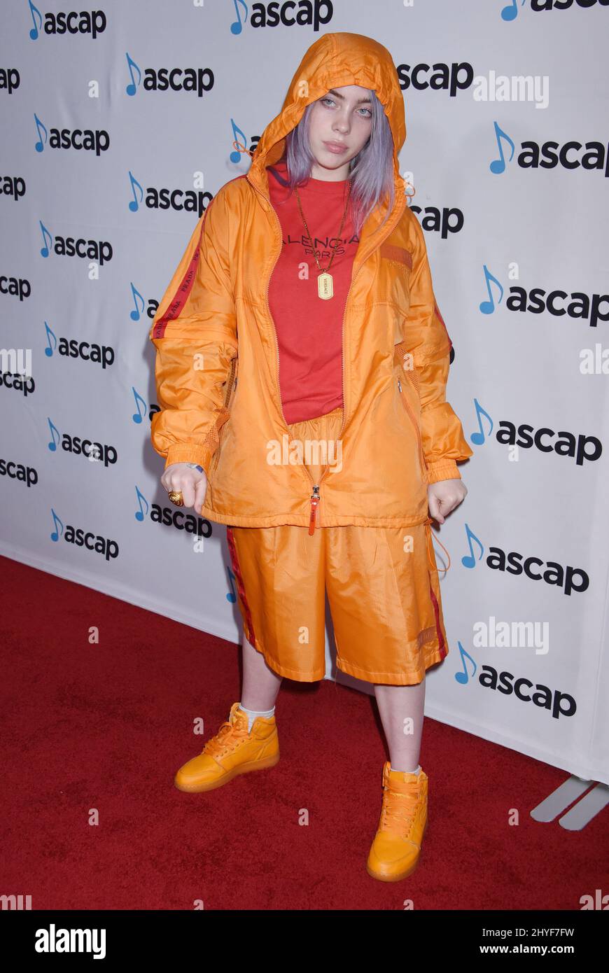 Billie Eilish nimmt an den ASCAP Pop Music Awards 2018 Teil, die im Beverly Hilton Hotel in Beverly Hills, Kalifornien, abgehalten werden Stockfoto