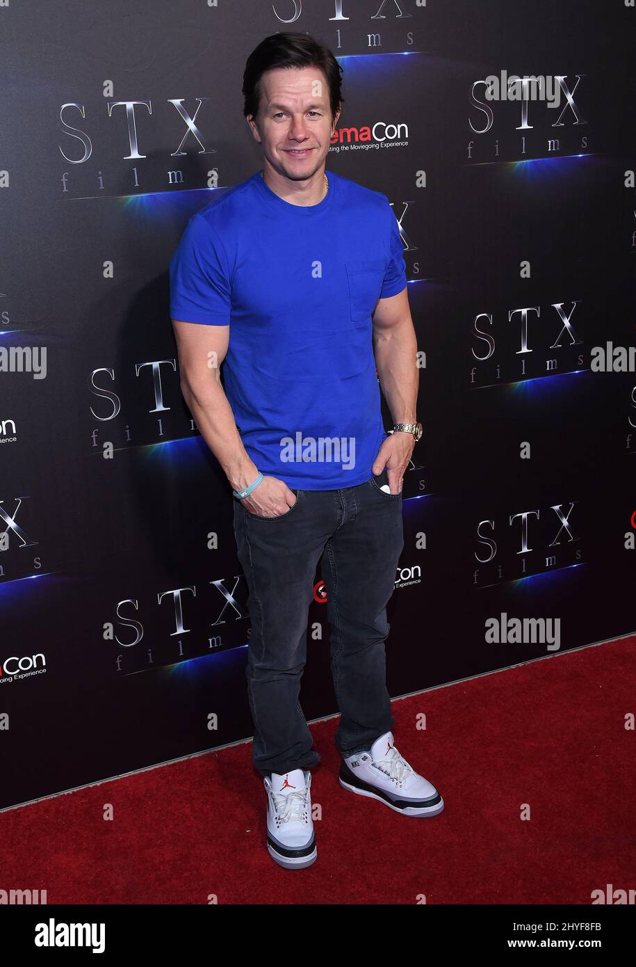 Mark Wahlberg bei STXfilms auf der CinemaCon 2018 in Las Vegas Stockfoto